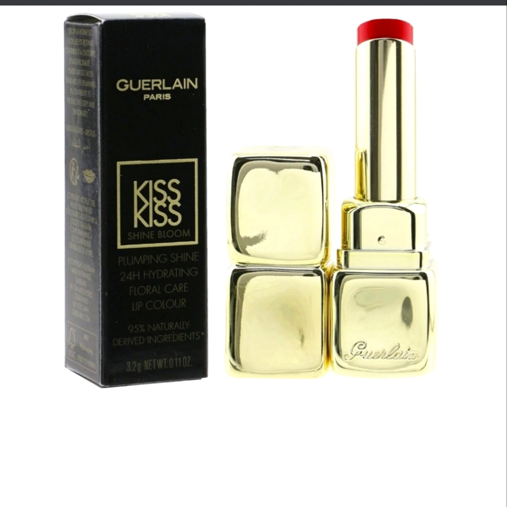 Guerlain kiss kiss shine bloom lipstick 809 flower fever
